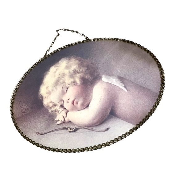 Vintage Angel Sleeping Wall hanging picture or Dresser tray decor - Picture 5 of 7